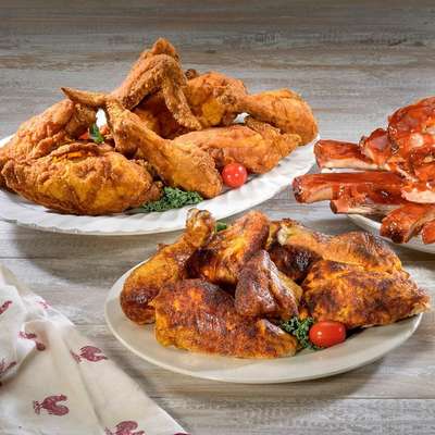 Large Chicken & Rib Combo Split