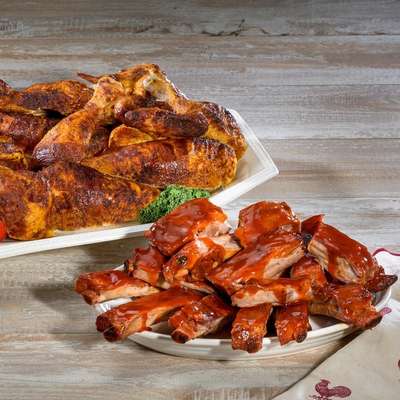Large Chicken & Rib Combo – Rotisserie