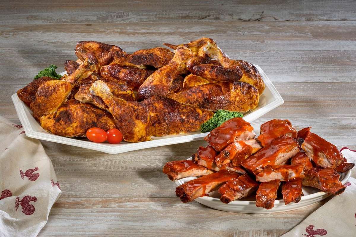 Large Chicken & Rib Combo – Rotisserie